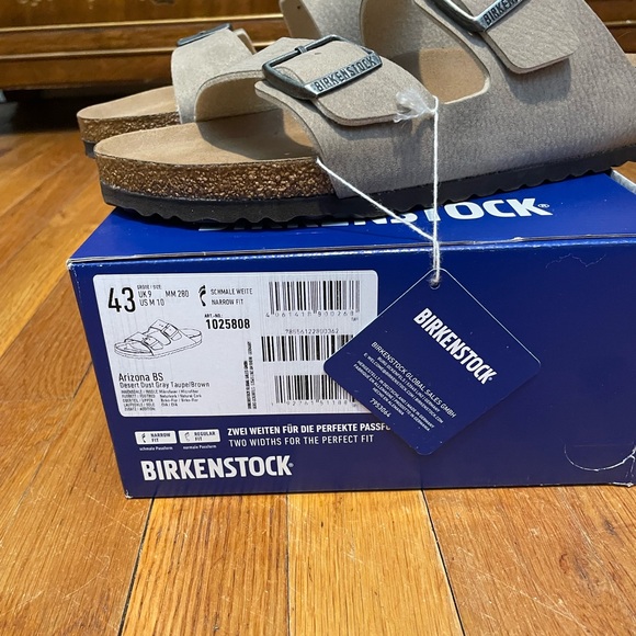 NWT-Birkenstock Men’s ArizonaSandals-Size 10-TaupeBrown-New! - Picture 4 of 4